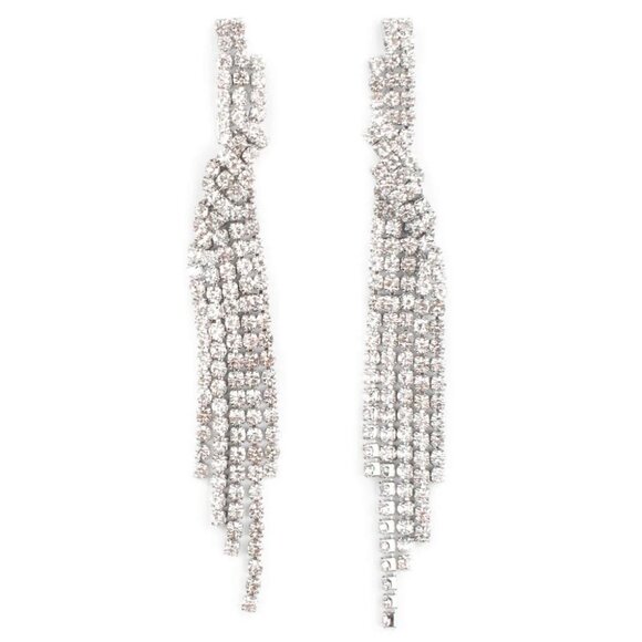 Paparazzi Jewelry Accessories - Cosmic Candescence - White Earrings - Vintage - Picture 4 of 4